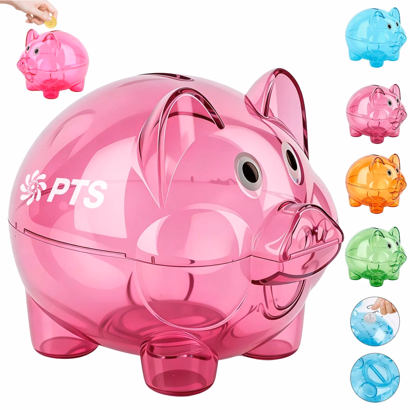 Plastic Transparent Piggy Bank