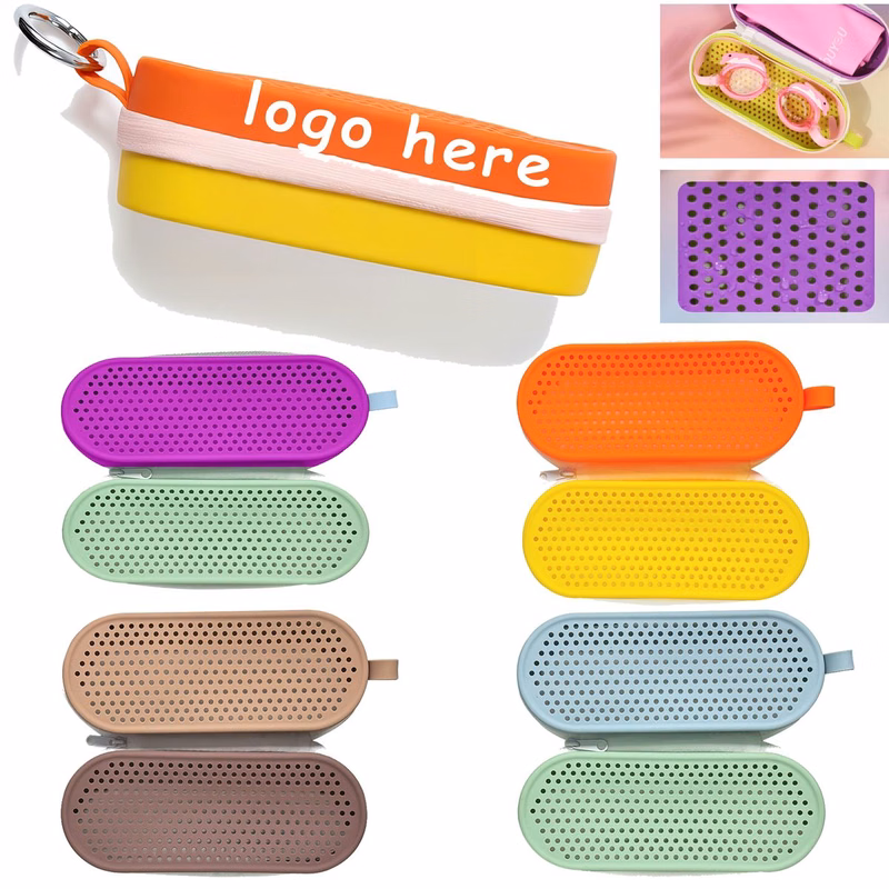 Large-capacity Double-sided Breathable Silicone Case for Goggles