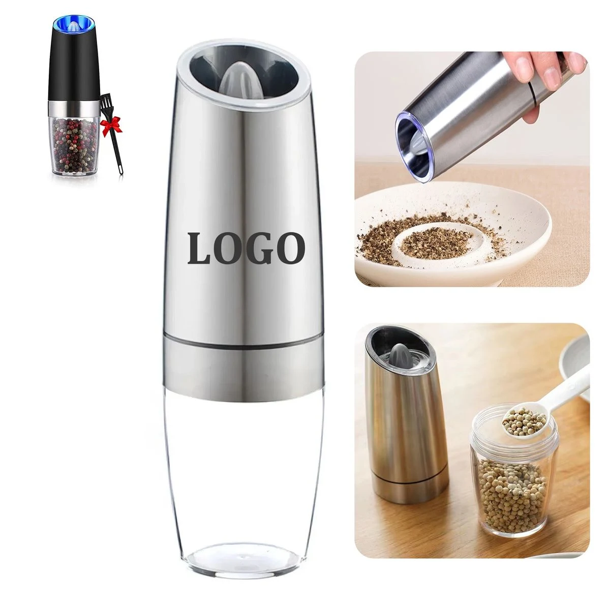 Gravity Electric Salt and Pepper Grinder Set 1