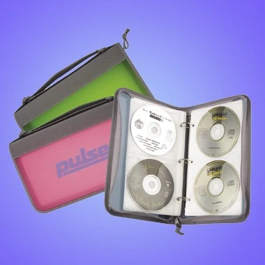 HARD COVER NEON COLOR RECTANGULAR CD HOLDER 1