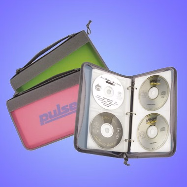 HARD COVER NEON COLOR RECTANGULAR CD HOLDER
