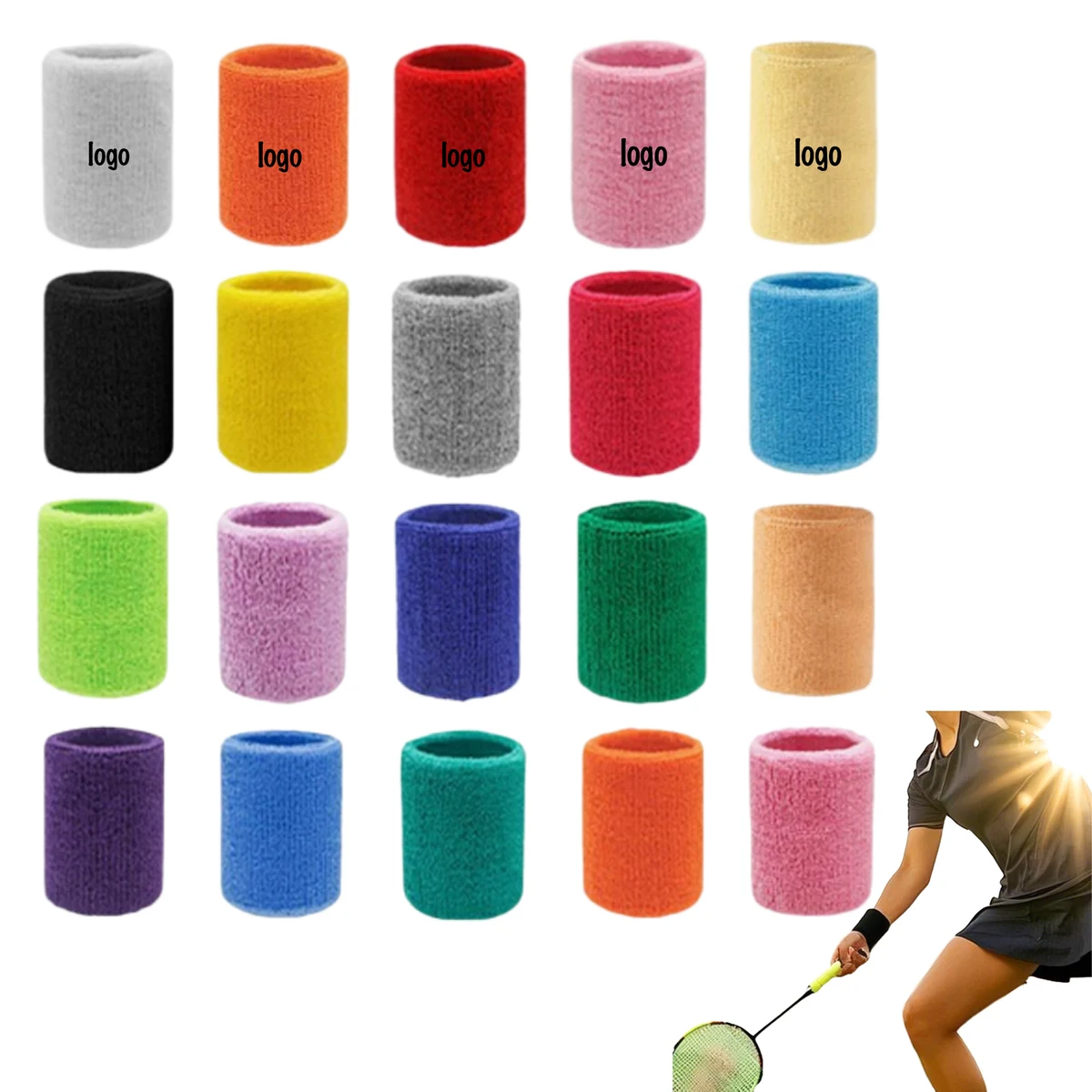 Sports And Fitness Sweat-Wicking Wristband 1
