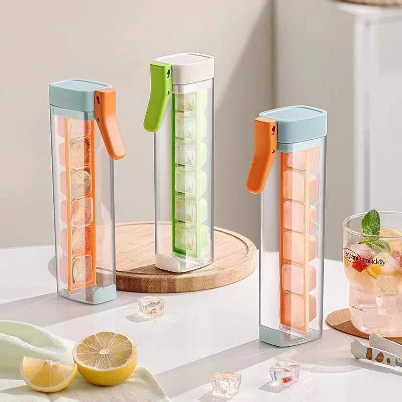 6 Grids Ice Tray With Lid And Bin 1