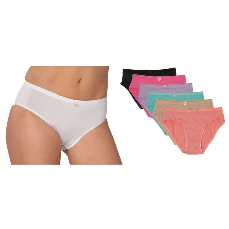 Women's Hi-Cut Panties - Pastel Colors Sizes 8-10 1