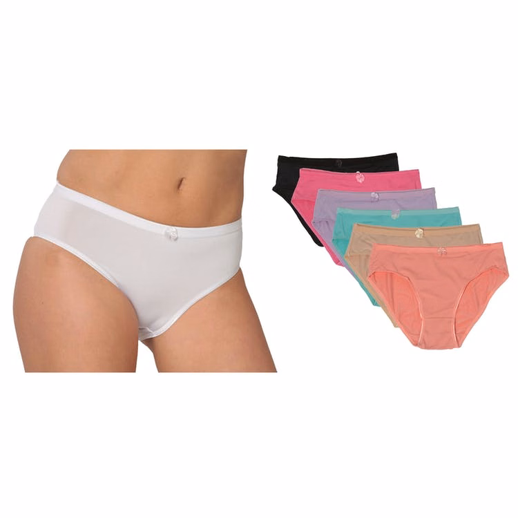 Women's Hi-Cut Panties - Pastel Colors Sizes 8-10