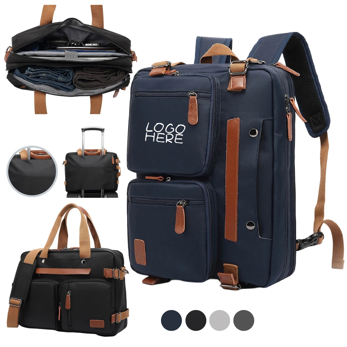 Water Resistant Multifunctional Business Backpack 1