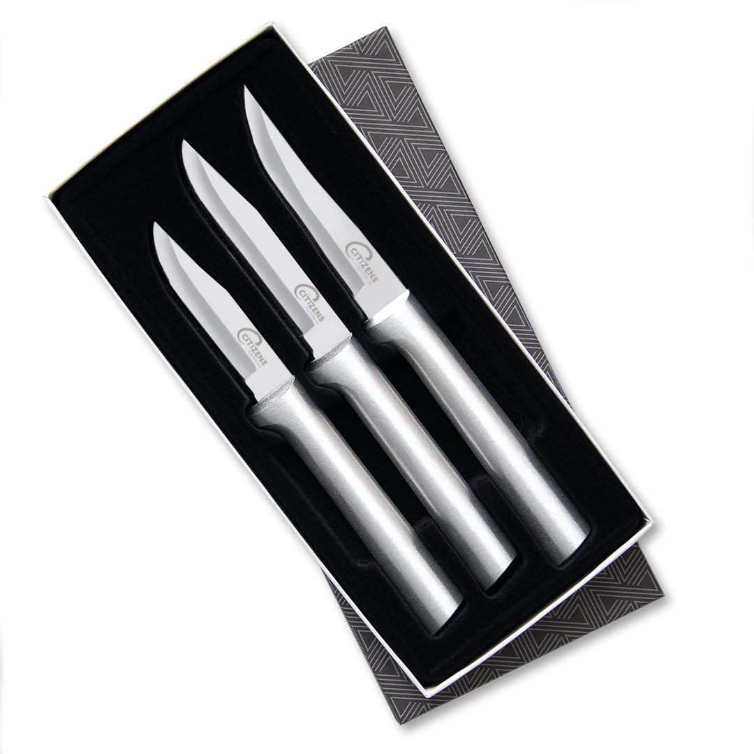 Paring Knives Galore Gift Set w/Silver Handle 1