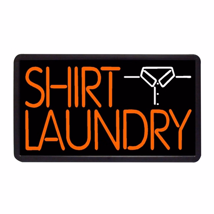 Shirt Laundry 13" x 24" Simulated Neon Sign