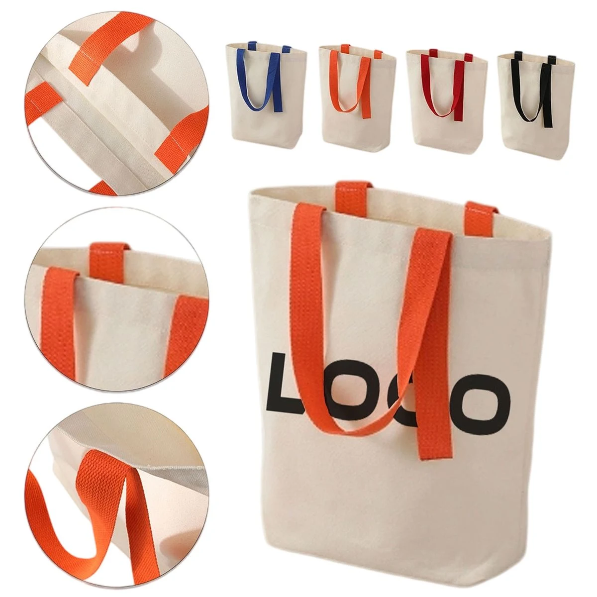 Custom Canvas Bags, custom tote bag with logo imprint 1