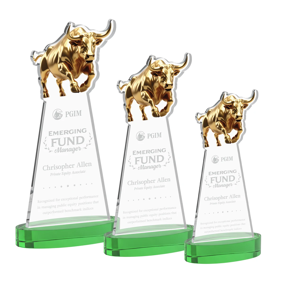Raging Bull Award on Alberton Base - Green 1