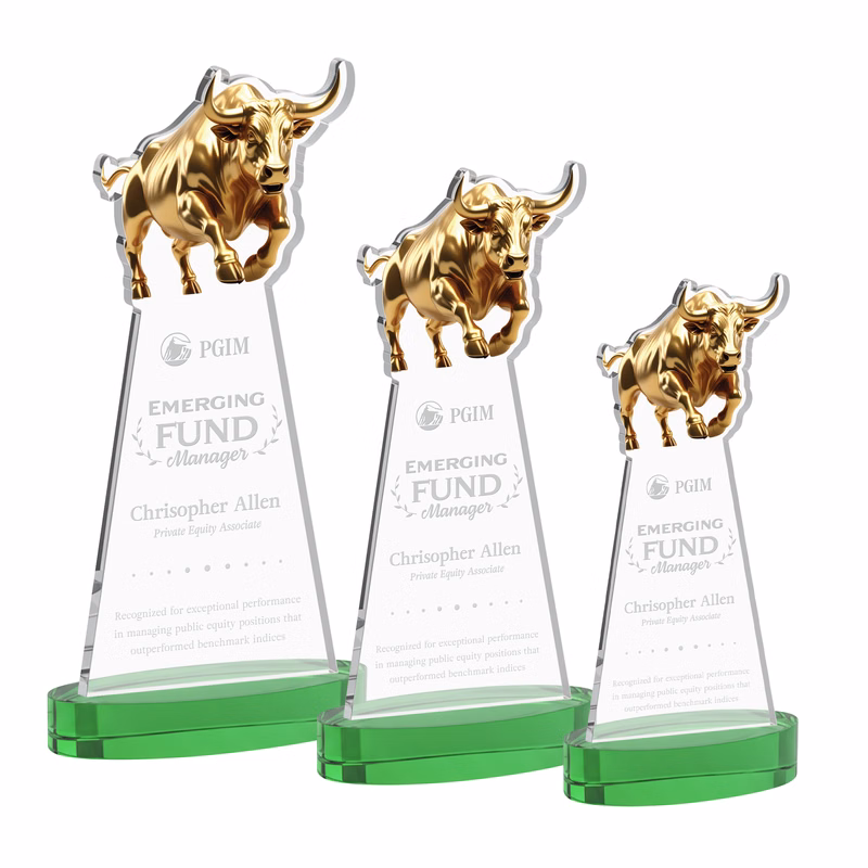 Raging Bull Award on Alberton Base - Green