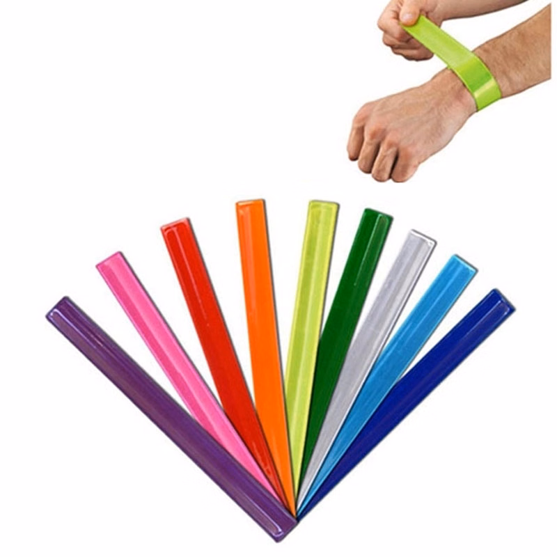 Reflective Vinyl Slap Bracelet