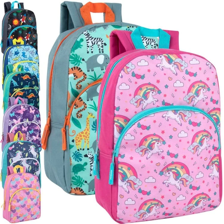 15" Character Backpacks Assorted Prints 1