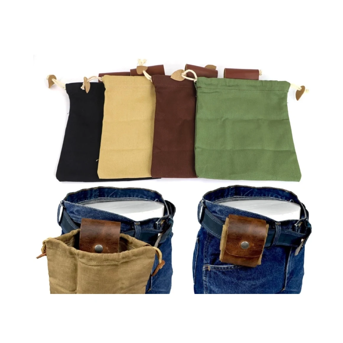 Foldable Fruit Picking Pouch Waist Foraging Bag 1