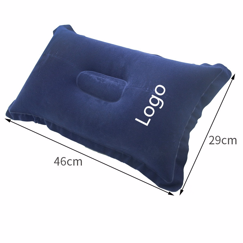 Inflatable Small Squared Flocked Fabric Air Pillow