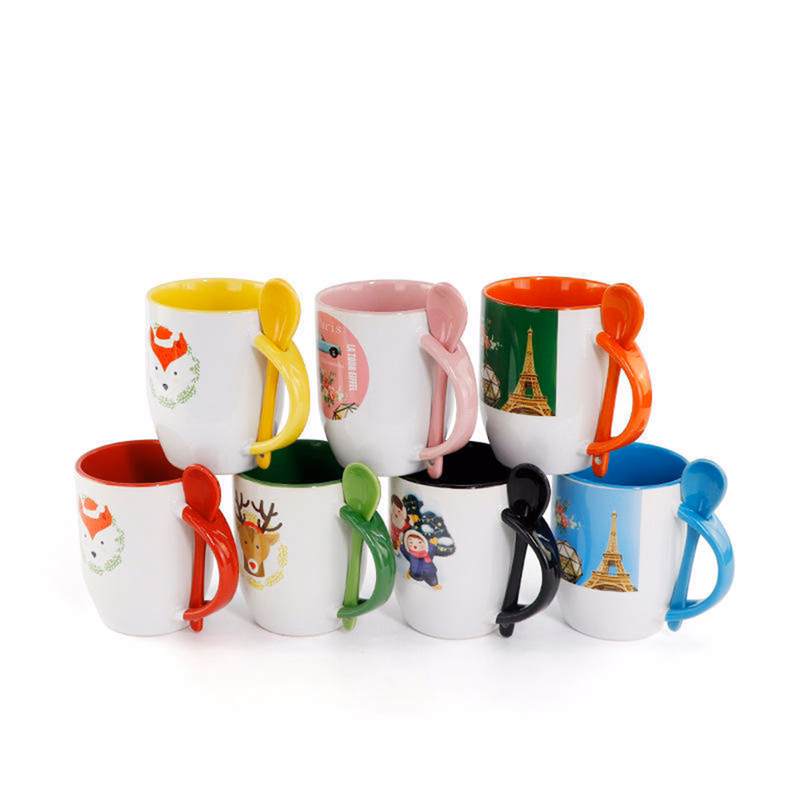 12 Oz. Ceramic Mug w/ Spoon