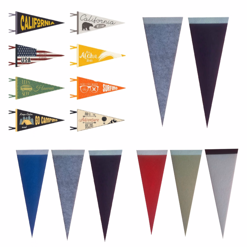 Multi-Size Full Color Felt Pennant