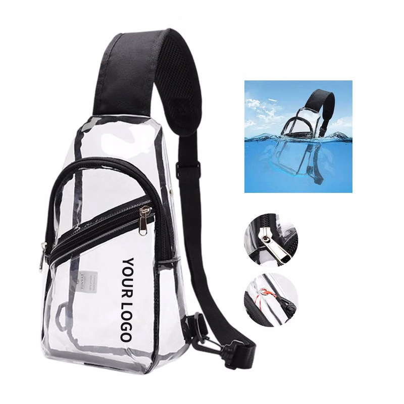 Lightweight PVC Crossbody Bag for Travel Essentials