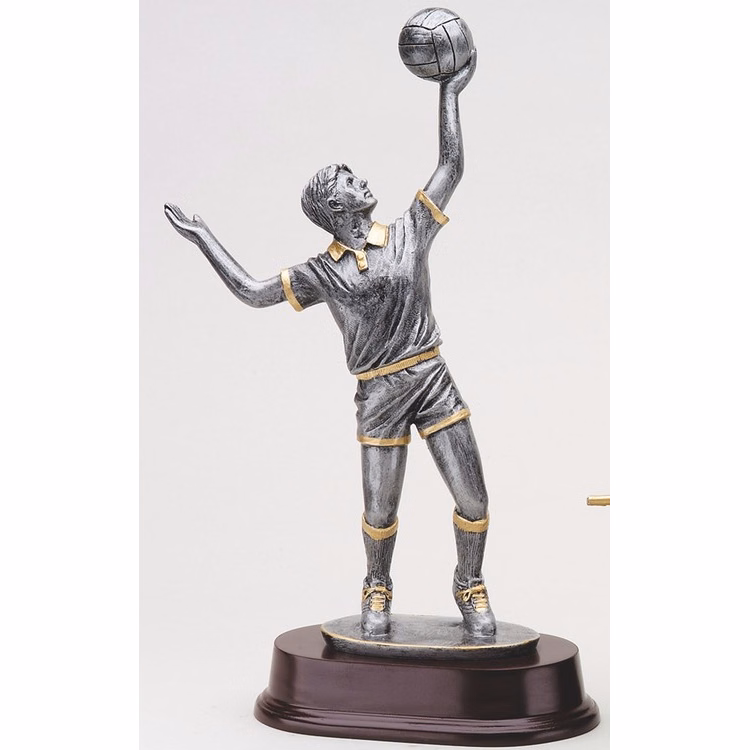 11" Tall Volleyball Male Figure Award