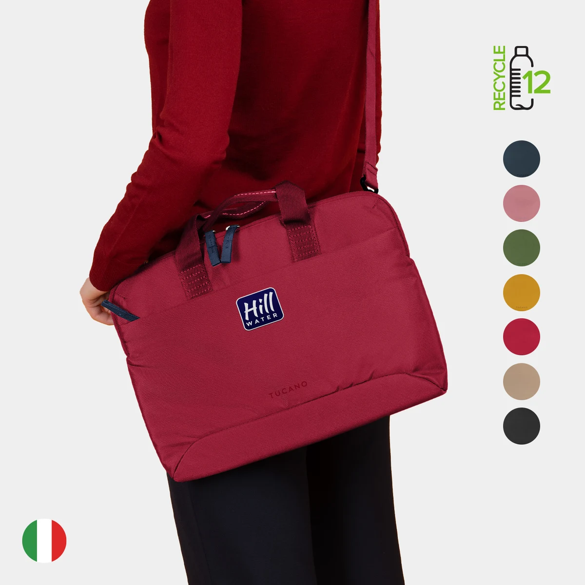 TUCANO® - Italy Recycled Anti-Shock Business Slim 16" Laptop Bag 1