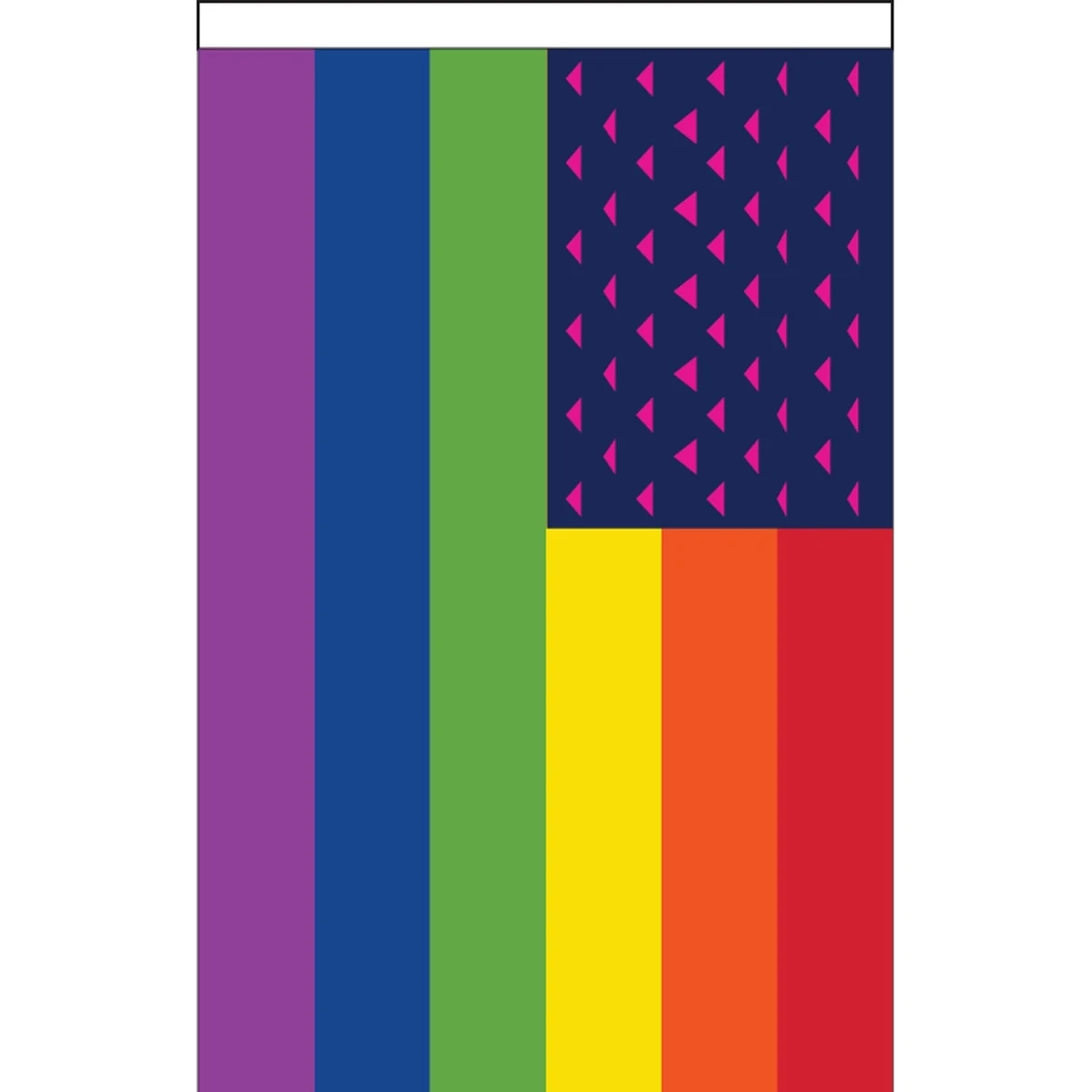New Old Glory Triangles Deluxe Garden Flag 1