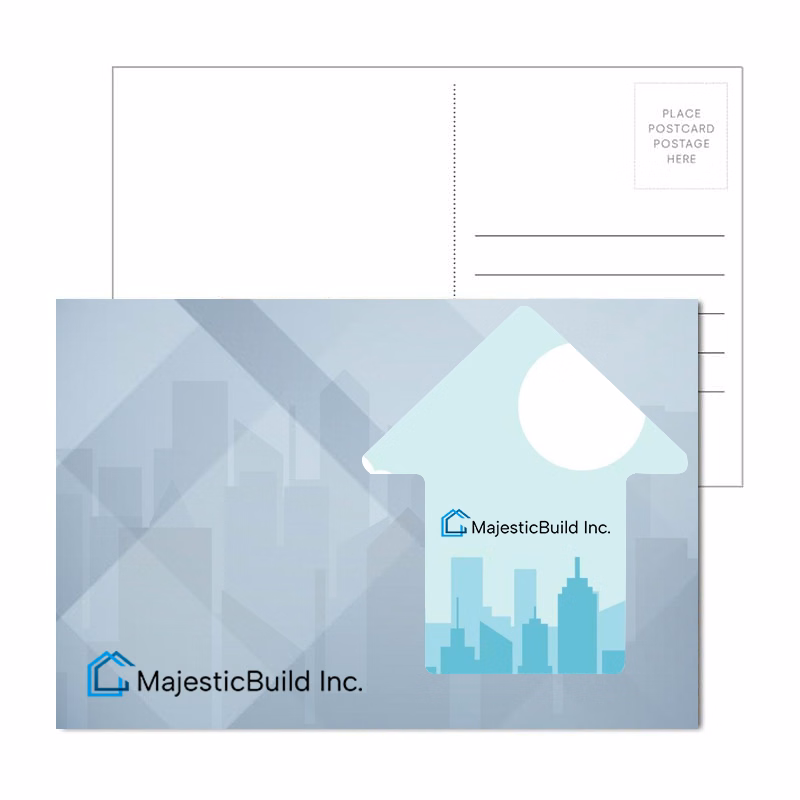 Post Card with Full Color Arrow Coaster