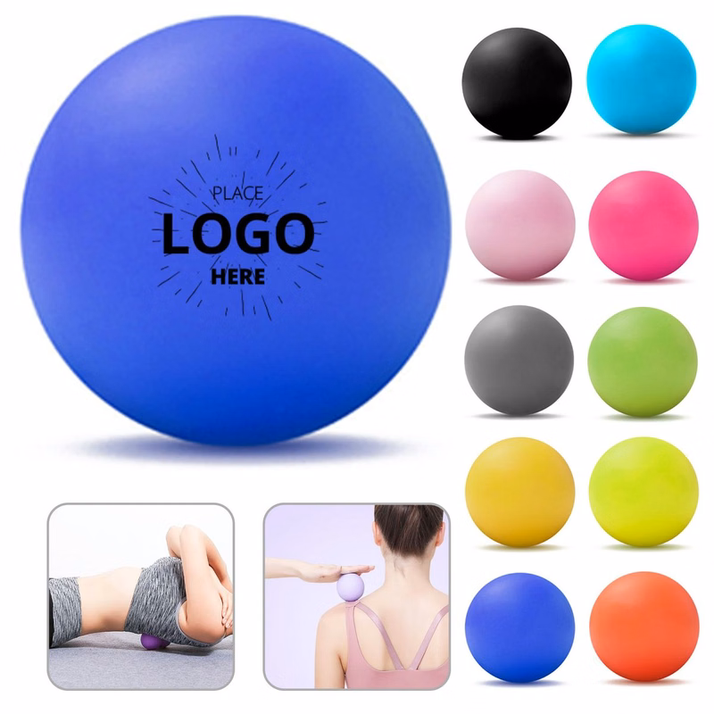 Silicone Fascia Ball 2.5" Solid Yoga Massage