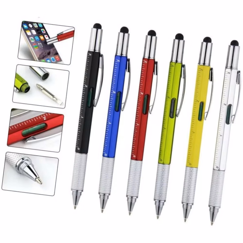 6 In 1 Multi-Functional Stylus Pen