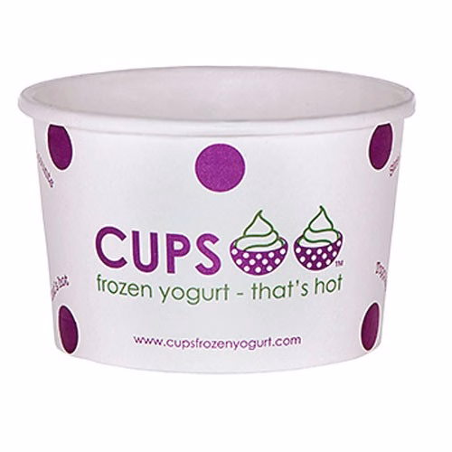 4 oz. Paper Dessert/Food Cup - Flexographic printed