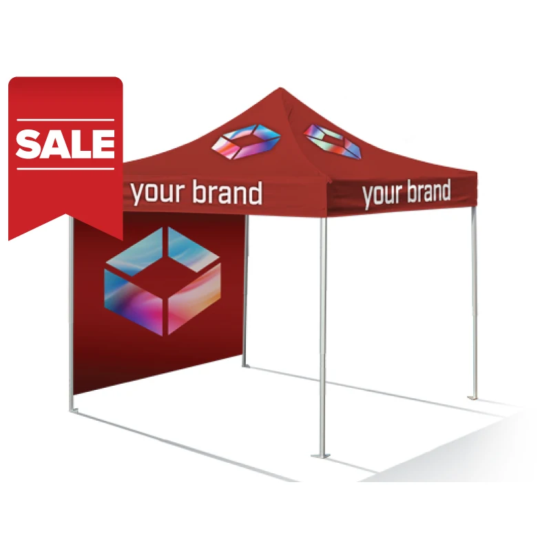 10'x10' Pro Package with Printed Top and Wall 1