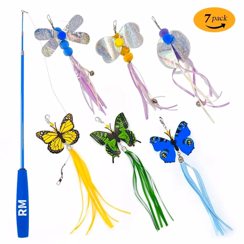 Cat Catch Wand Teaser Feather Toy