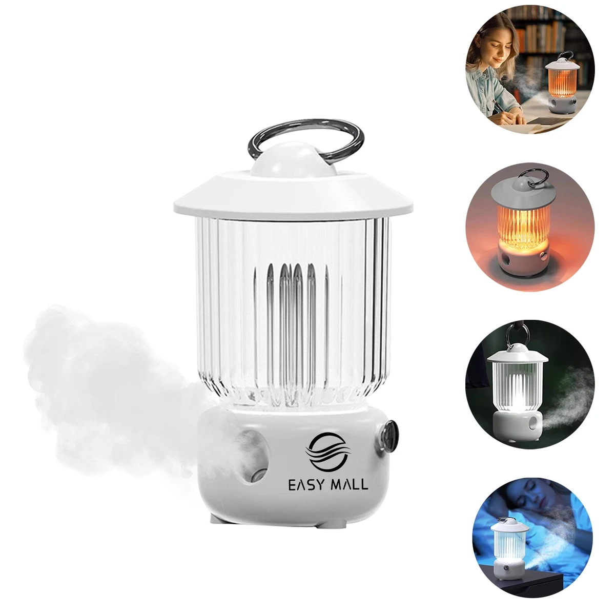 3 In 1 Rechargeable Air Humidifier Lantern Night Light 1