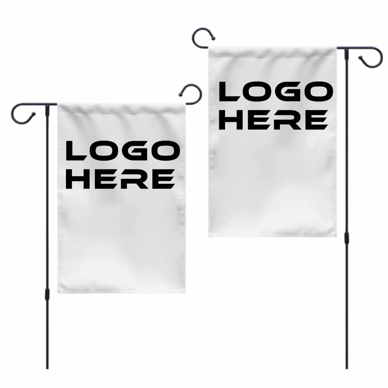 12" x 18" Double-Sided Custom Garden Flags with Hardware