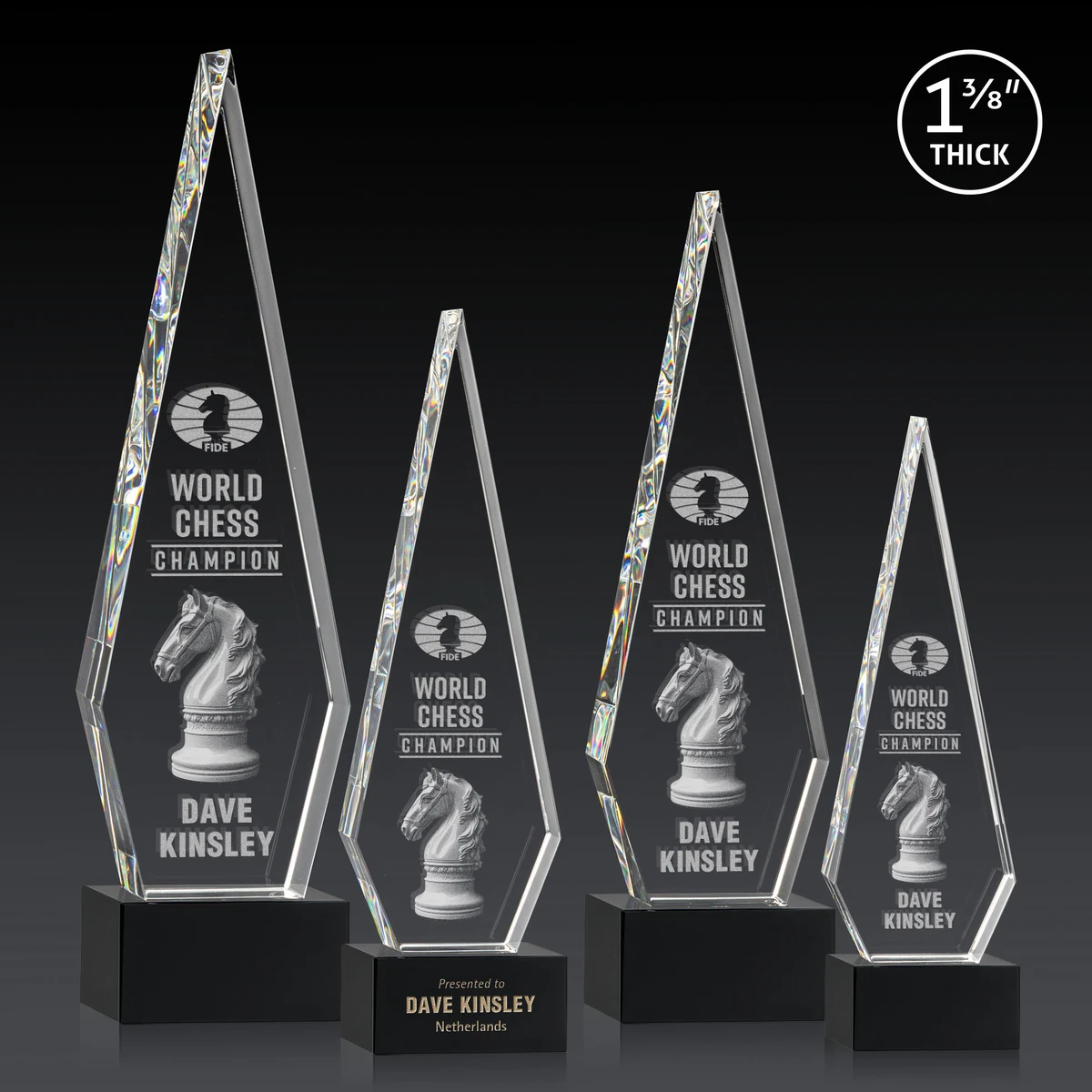 Springfield 3D Award on Hancock Base - Black 1