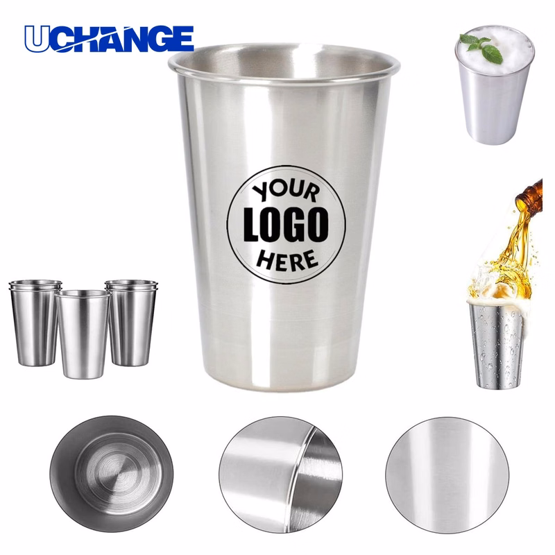304 Stainless Steel 16oz Pint Drinking Cup