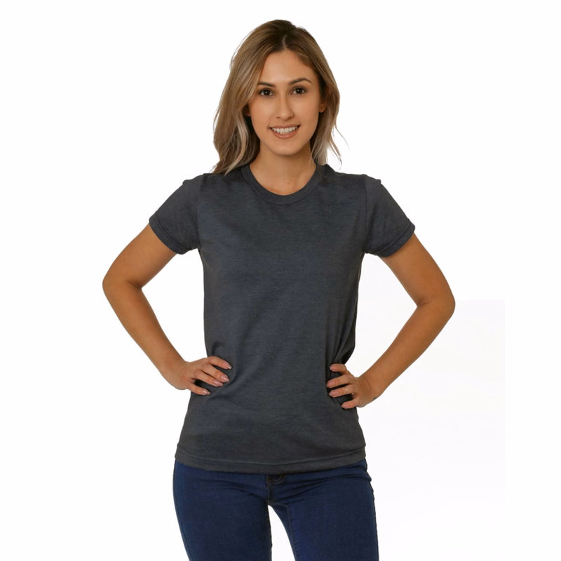 USA-Made Women's Triblend Crew Tee