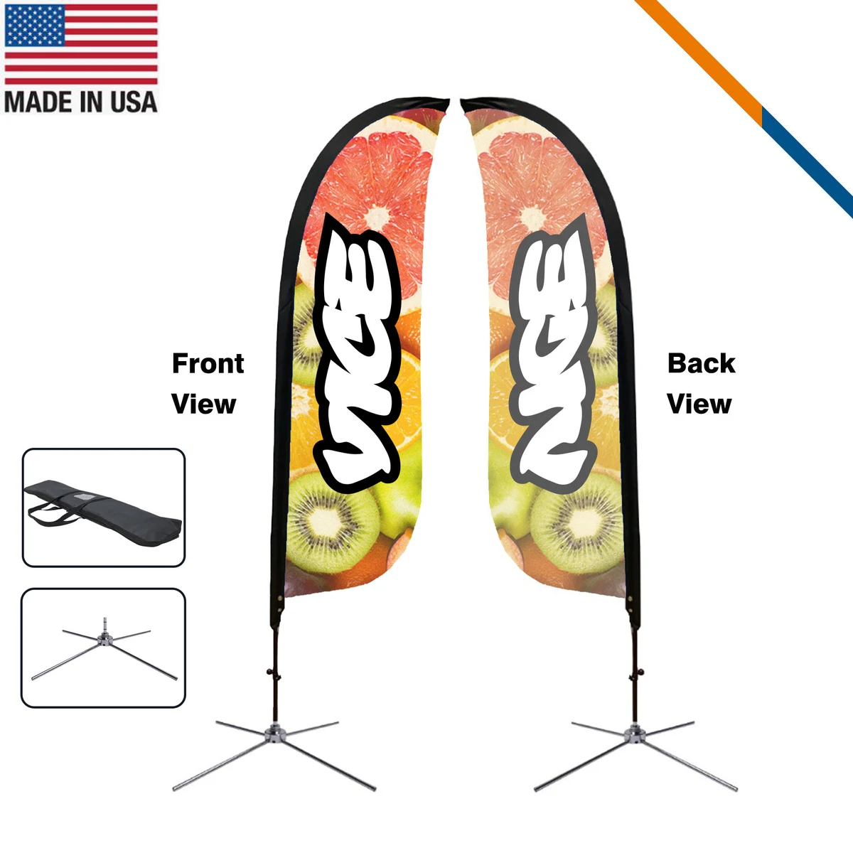 9' Florence Single-Sided Feather Flag 1