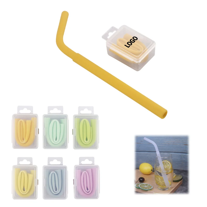Reusable Silicone Straw in Case 1