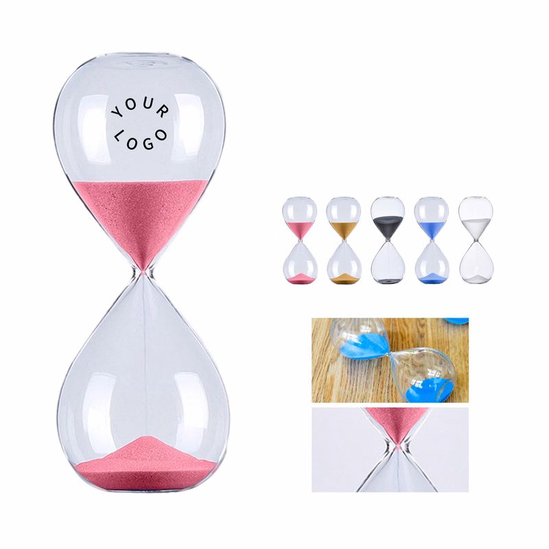 High Borosilicate Glass Hourglass Sand Timer 30 Minutes