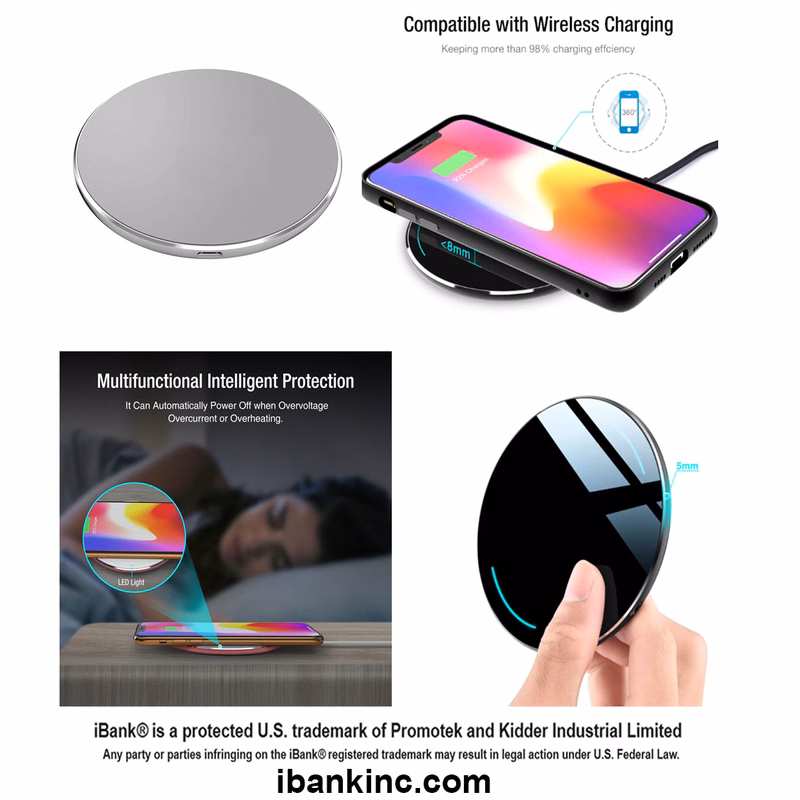 iBank ® Wireless Charger, 12W Charging Pad for iPhone and Galaxy Phones