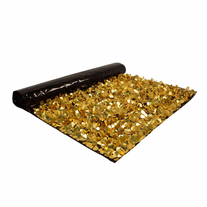 Victory Corps™ Embossed Gold and Standard Black Floral Sheeting (10 Yards)