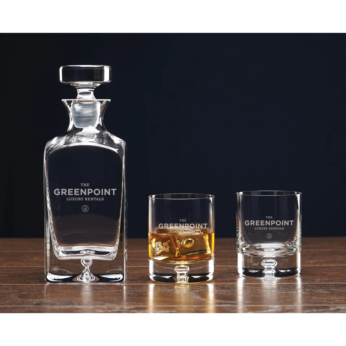 Deluxe Square Decanter Set 1