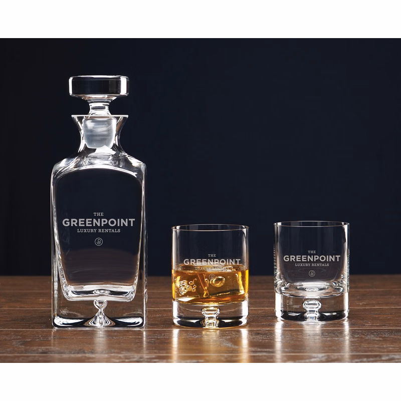 Deluxe Square Decanter Set