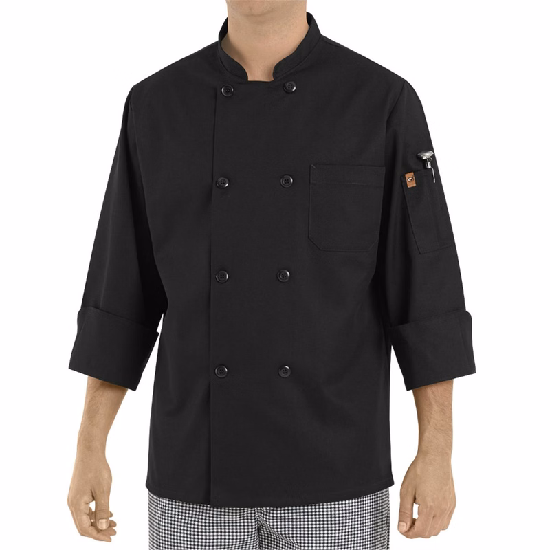 Black Traditional Chef Coat - KT76