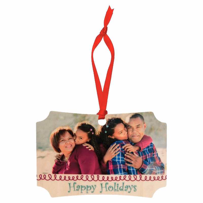4" x 2.75" Berlin Matte Maple Unisub Sublimatable Ornament