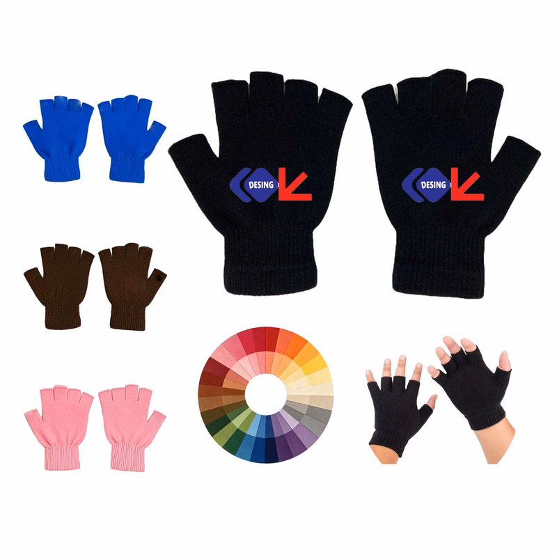 Children Winter Knitted Gloves