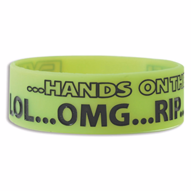 1" Jumbo Wristband- Screen Print