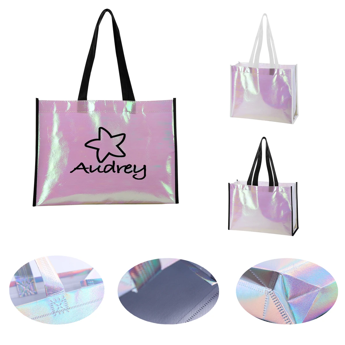 Mini Pearl Laminated PVC Tote Bag 1