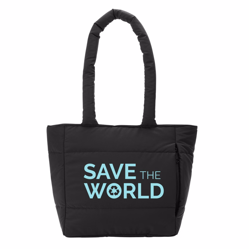Eco Friendly Quilted Lunch Cooler Tote Bag