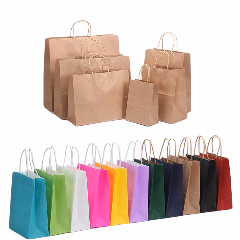 Colorful Paper Tote Shopping Bags